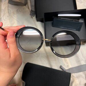 Dolce & Gabbana DG4393 Round Sunglasses (Black & Gold)
